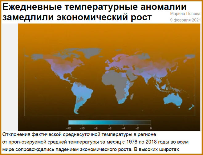 Температурные аномалии