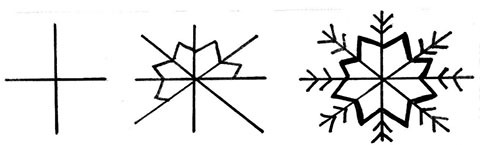 снежинка рисунок для детей