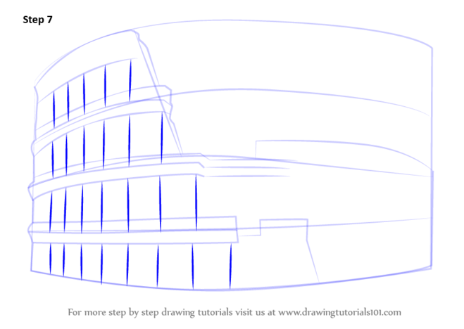 как нарисовать колизей6