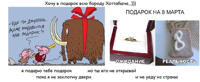 Как оригинально ответить на вопрос: "Что тебе подарили на 8 Марта?"?