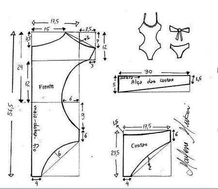Как сшить купальник без чашечек своими руками