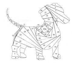 собака в технике айрис фолдинг шаблон