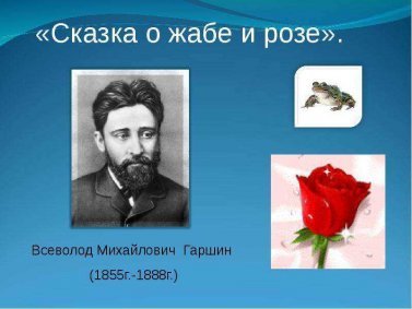 Краткое содержание сказки "О жабе и розе" для читательского дневника.