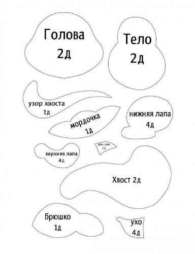 как сшить игрушку из фетра, Как какие выкройки игрушек из фетра, Как сделать игрушку из фетра своими руками