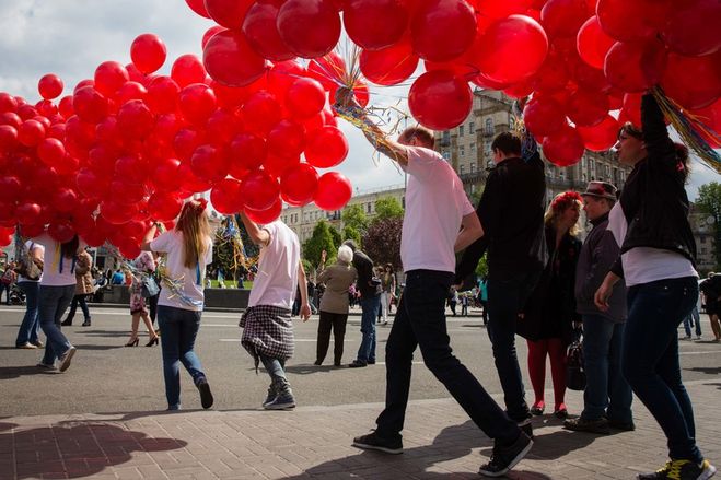 День Победы, воздушные шары