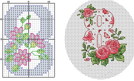 схемы вышивки крестиком на 8 марта