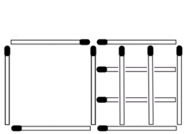 спички 15 квадратов