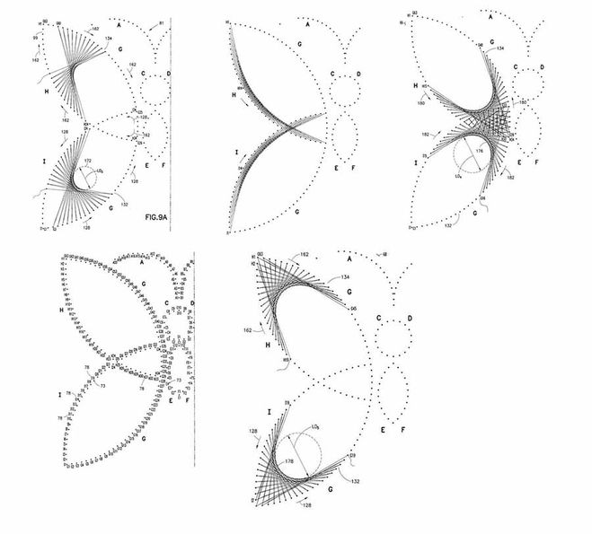 бабочка в технике стринг арт, изонить схема