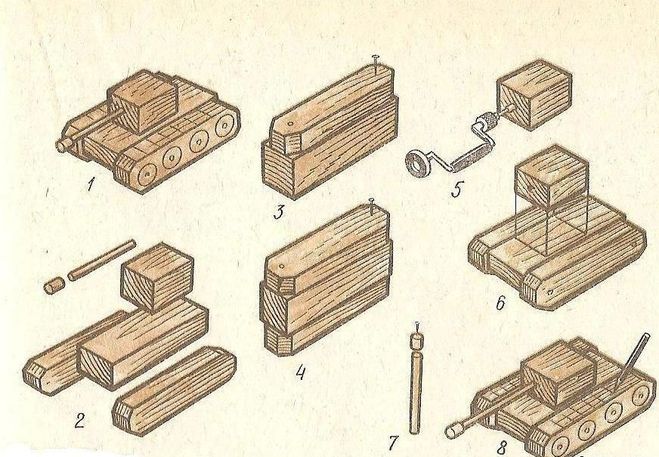 танк из дерева своими руками