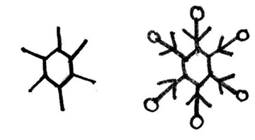 снежинка рисунок для детей