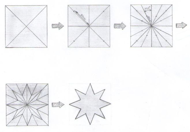 как сделать рождественскую звезду из бумаги