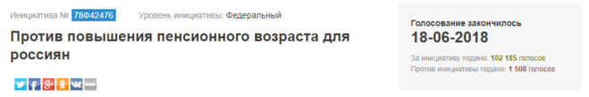 голоса против поднятия пенсионного возраста