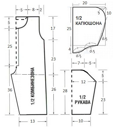 выкройка комбинезона