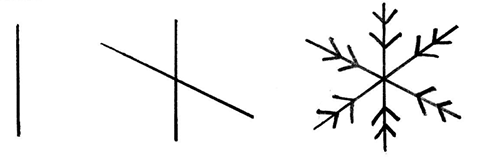 снежинка рисунок для детей