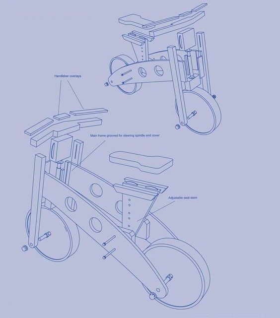 велосипед из дерева